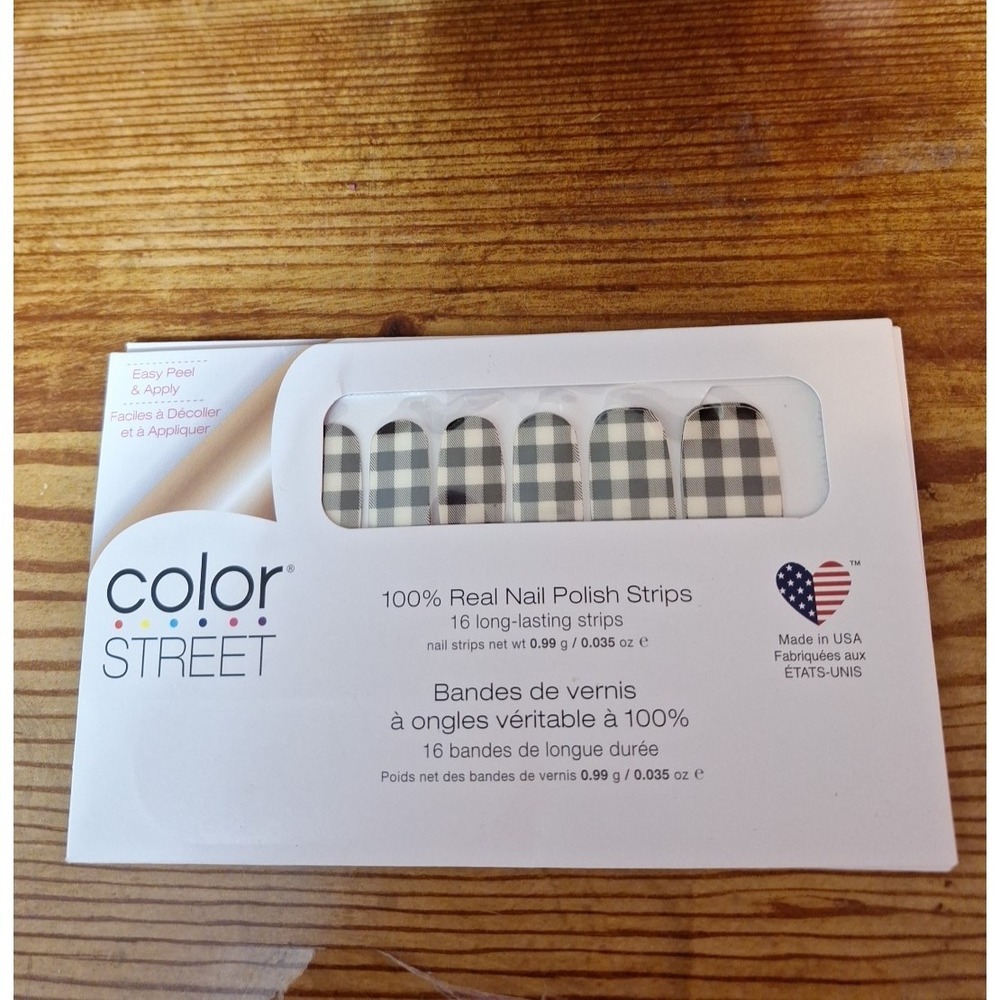 Color Street 100% Real Nail Polish Strips Plaid About You Made in the USA New